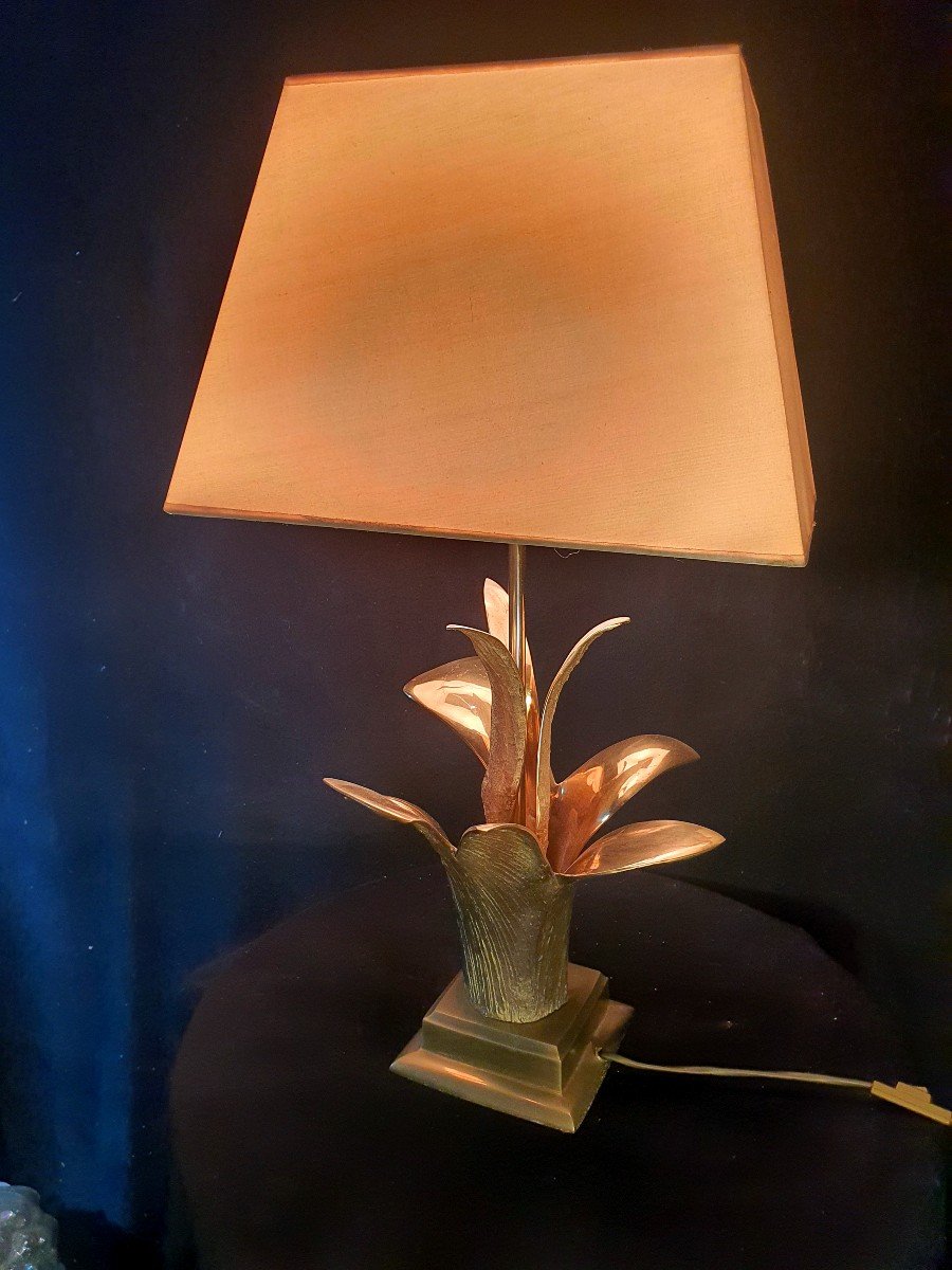 Vintage Bronze Chrystiane Charles Spirit Lamp.-photo-1
