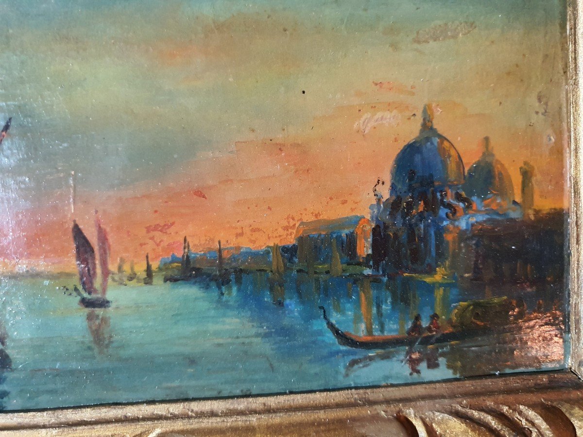 Paire De Tableaux Marine Venise -photo-1