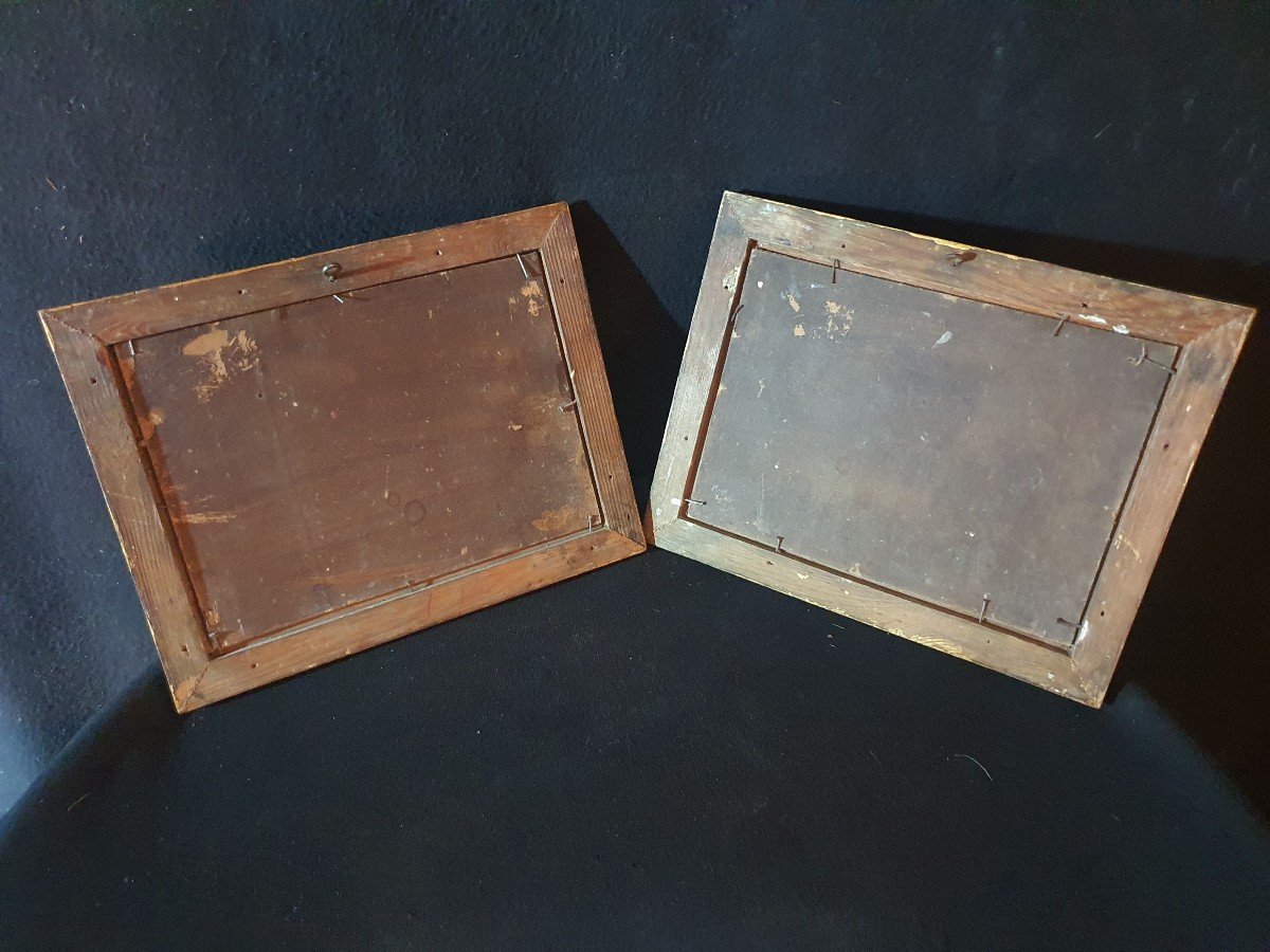 Paire De Tableaux Marine Venise -photo-4