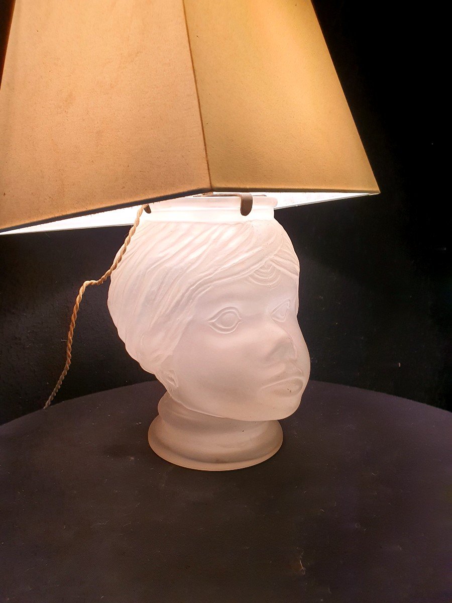 Nubian Fornasetti Lamp.-photo-2