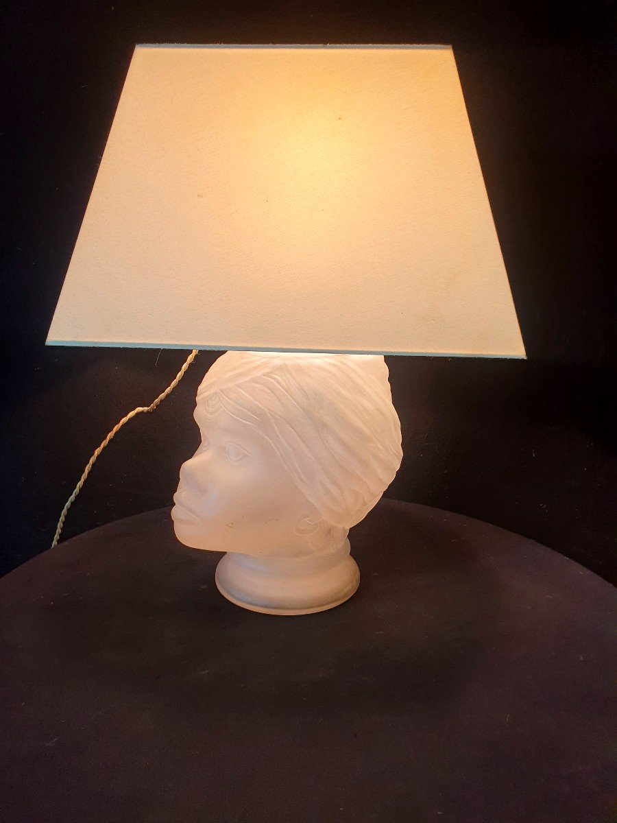 Nubian Fornasetti Lamp.