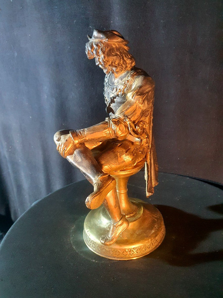 Sculpture Gentleman Condottiere Musketeer.-photo-2