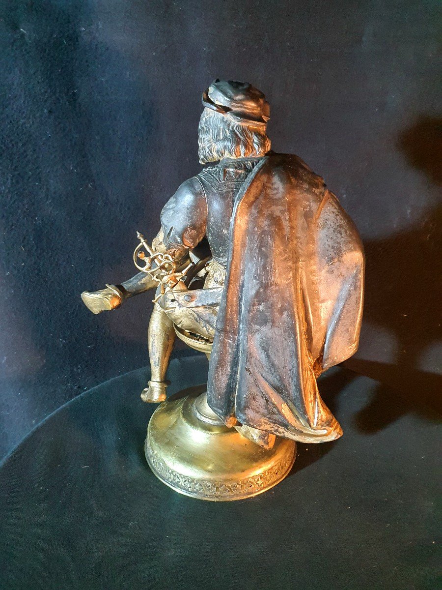 Sculpture Gentleman Condottiere Musketeer.-photo-4
