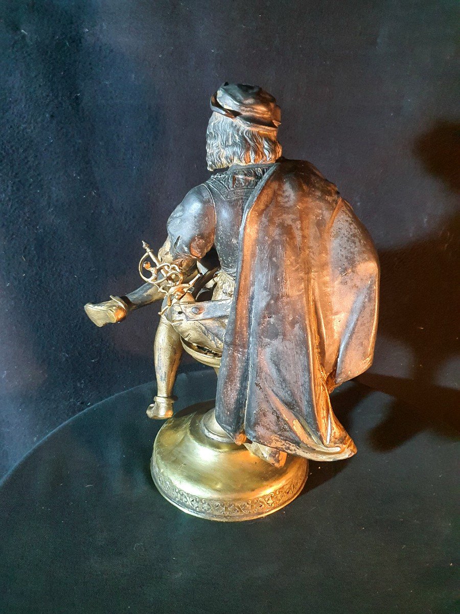 Sculpture Gentleman Condottiere Musketeer.-photo-4