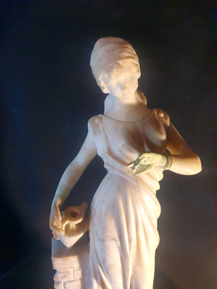 Marble Sculpture Woman With Jug, Parent.-photo-4