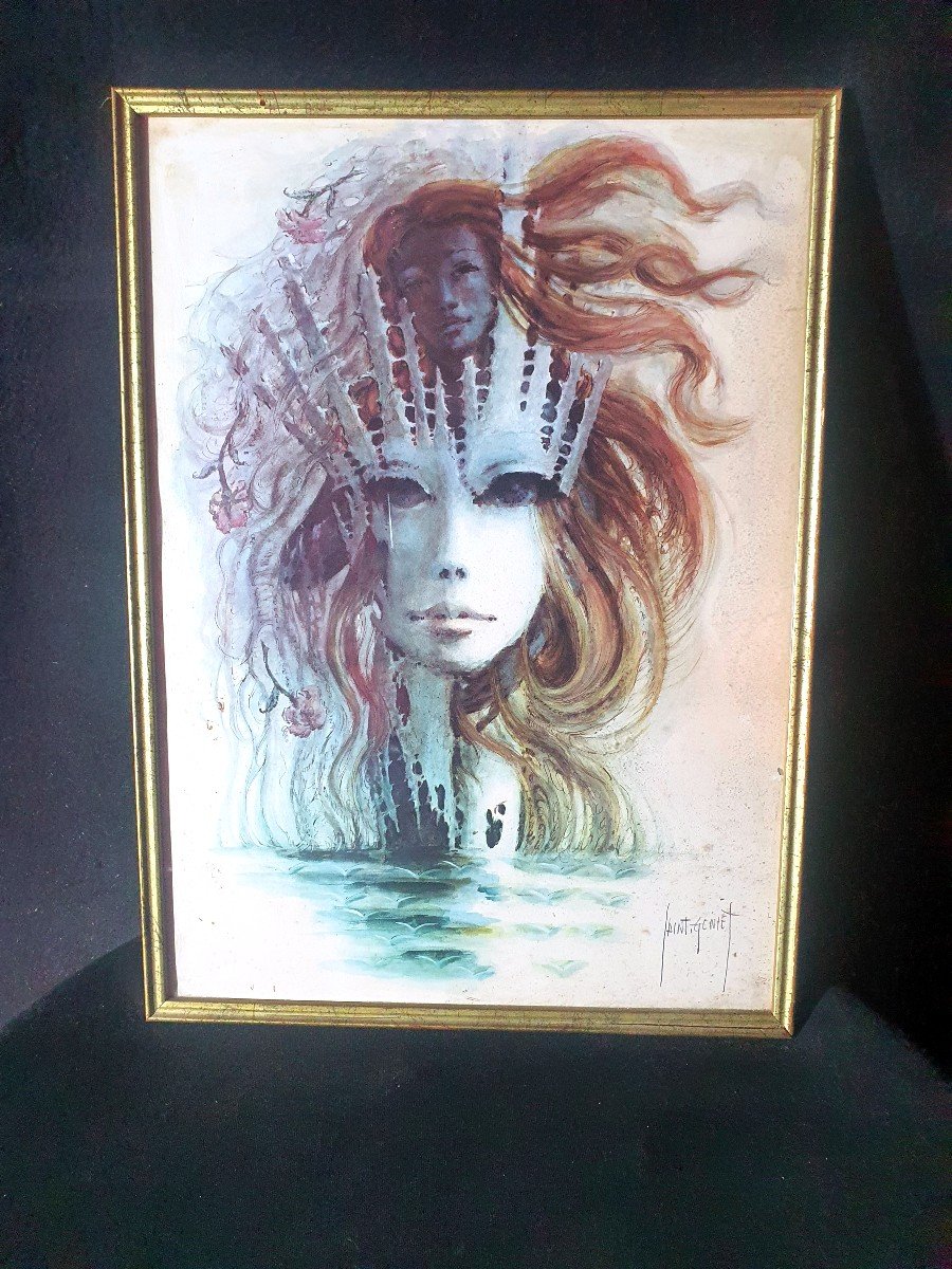 Dreamlike Watercolor Saint Génies.