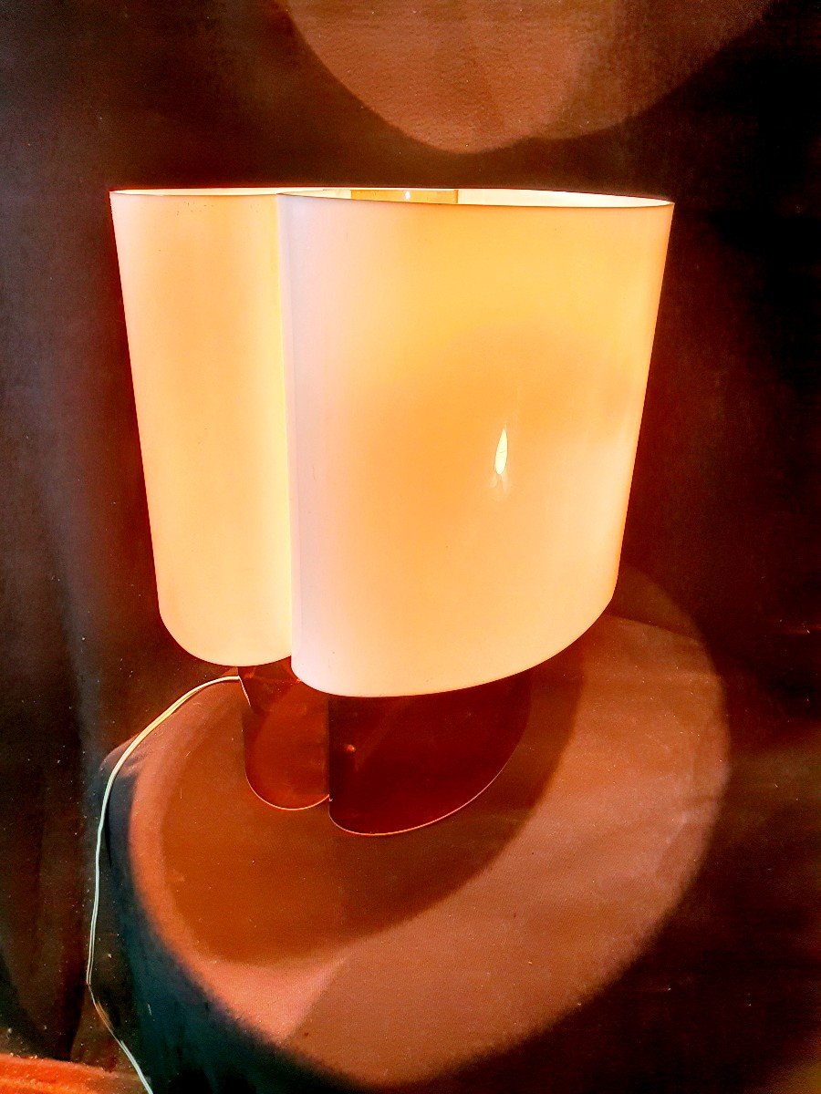 Vintage Lucite Plexiglass Lamp, Cycladic Designer Danielle Quarante.