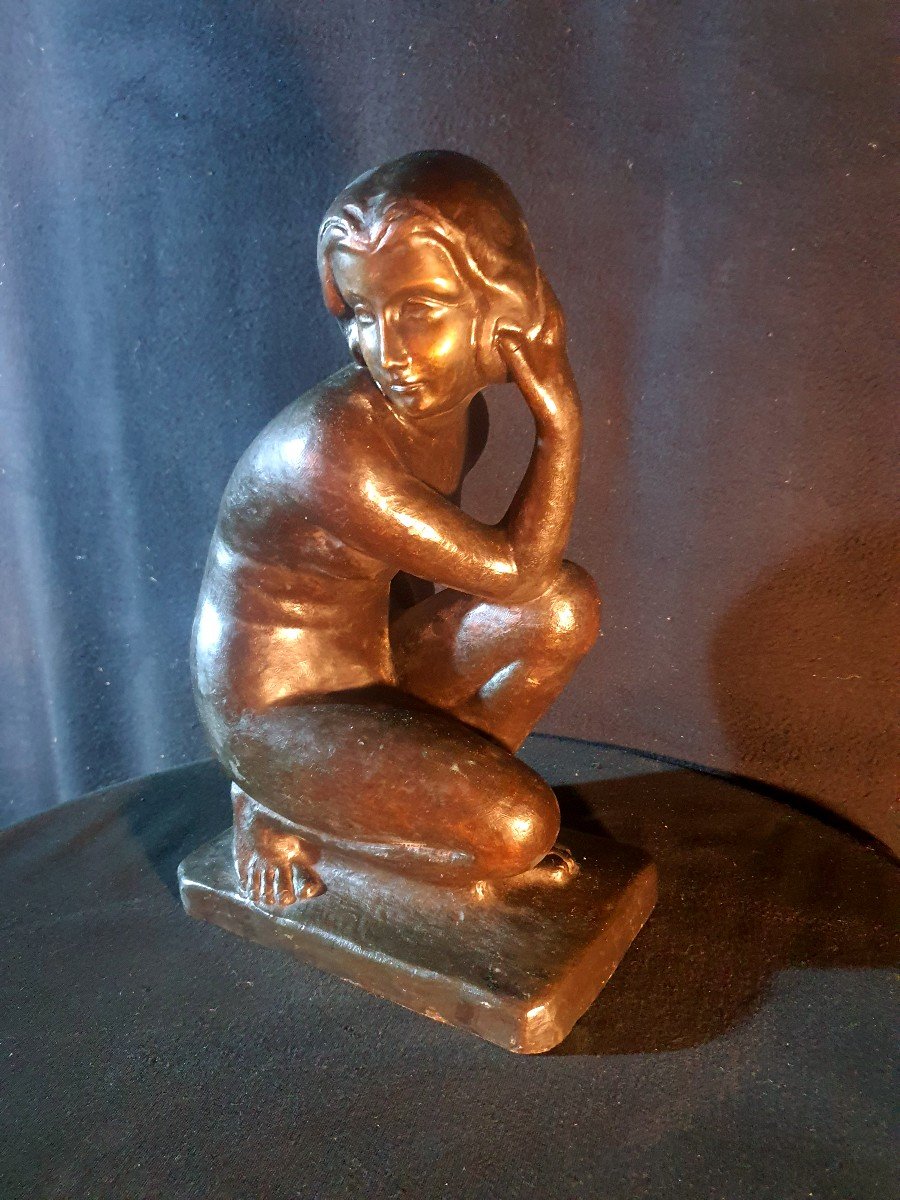 Bronze Sculpture Art Déco Nu Féminin école  Maillol ,Pujol.