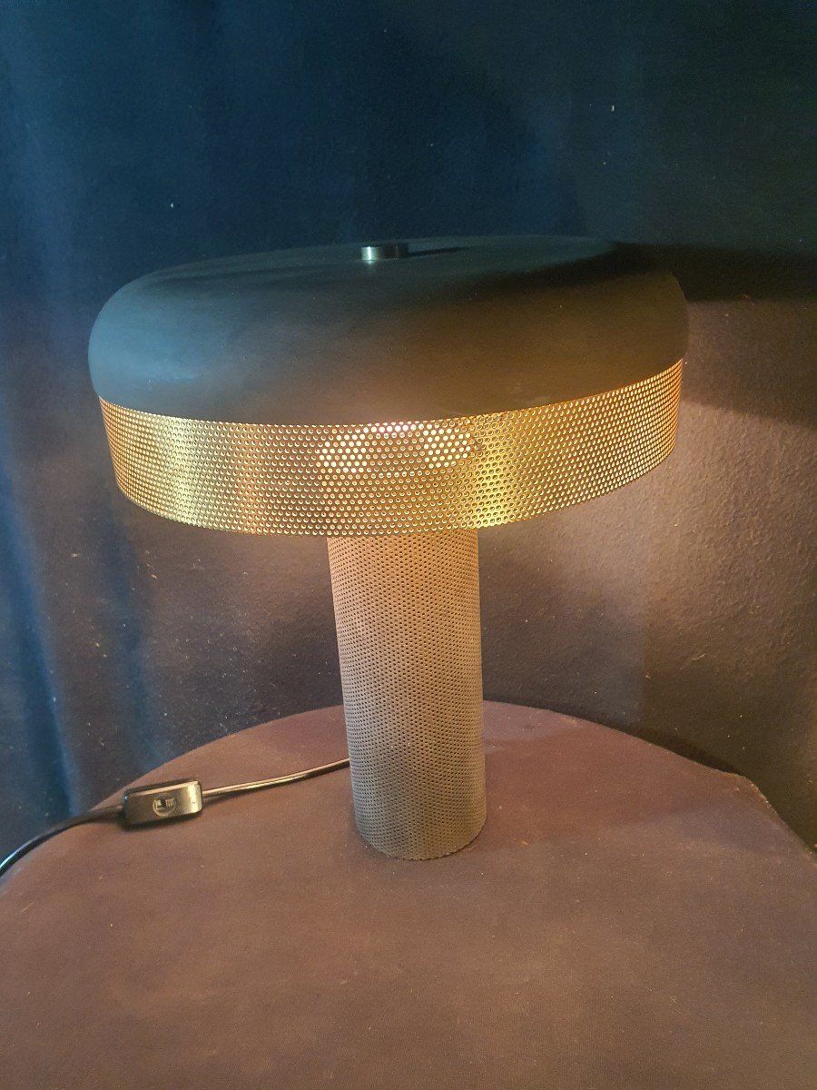 Lampe Vintage 60 70 Esprit Matégot -photo-2