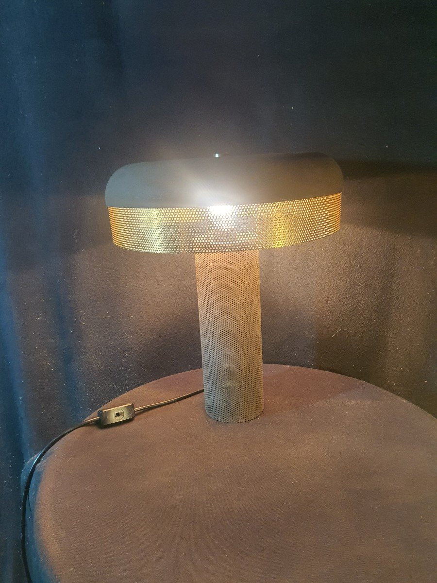 Lampe Vintage 60 70 Esprit Matégot -photo-3
