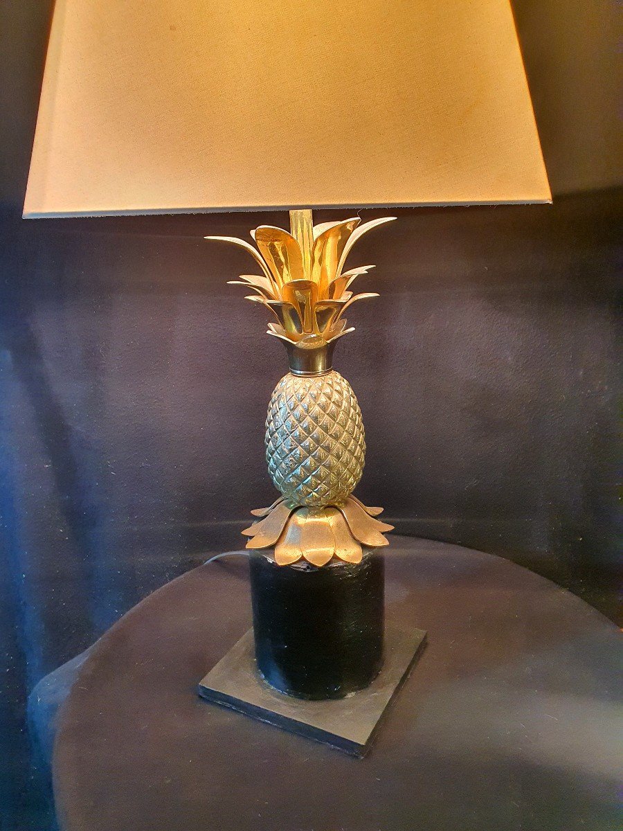 Lampe Bronze Ananas Goût Maison Charles.-photo-3