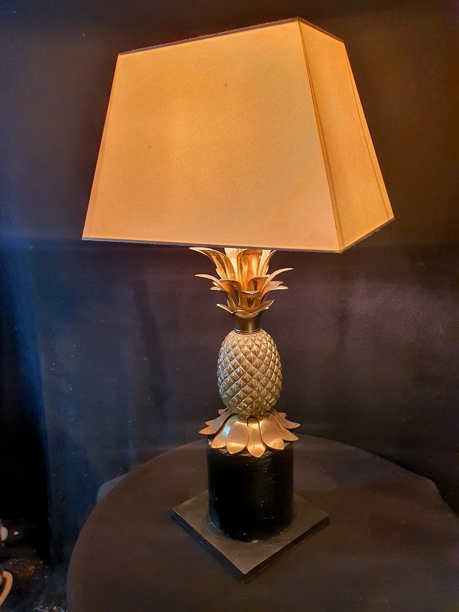 Lampe Bronze Ananas Goût Maison Charles.-photo-2