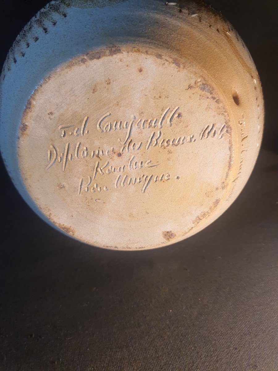 Lampe Keraluc Vintage J C Courjault.-photo-4