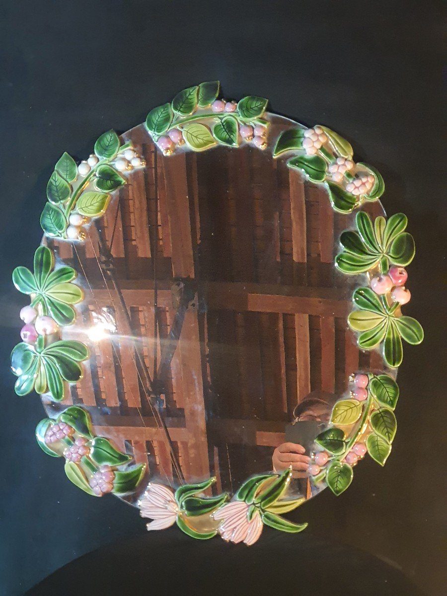 Large Mithé Espelt Mirror, Marion De Crécy. -photo-1