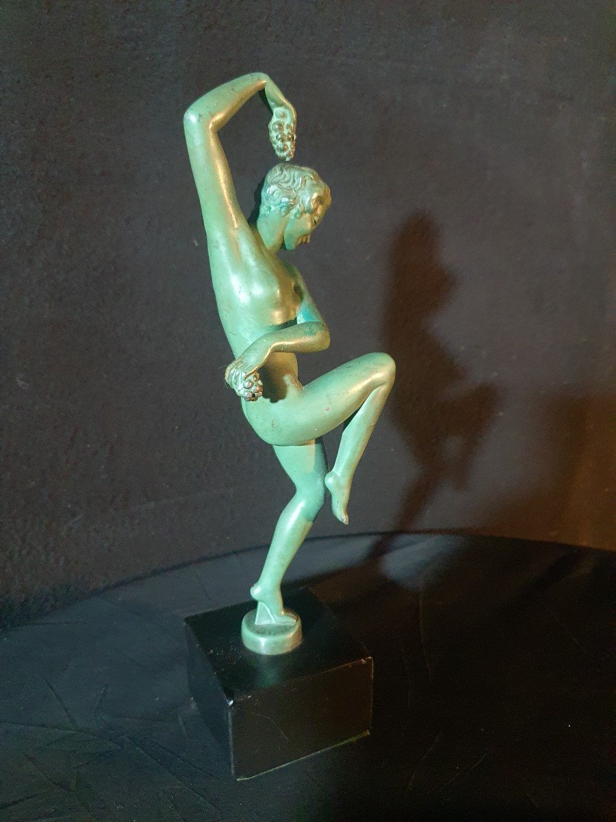 Sculpture Art Déco Danseuse Denis Marcel Bouraine Max Le Verrier -photo-2
