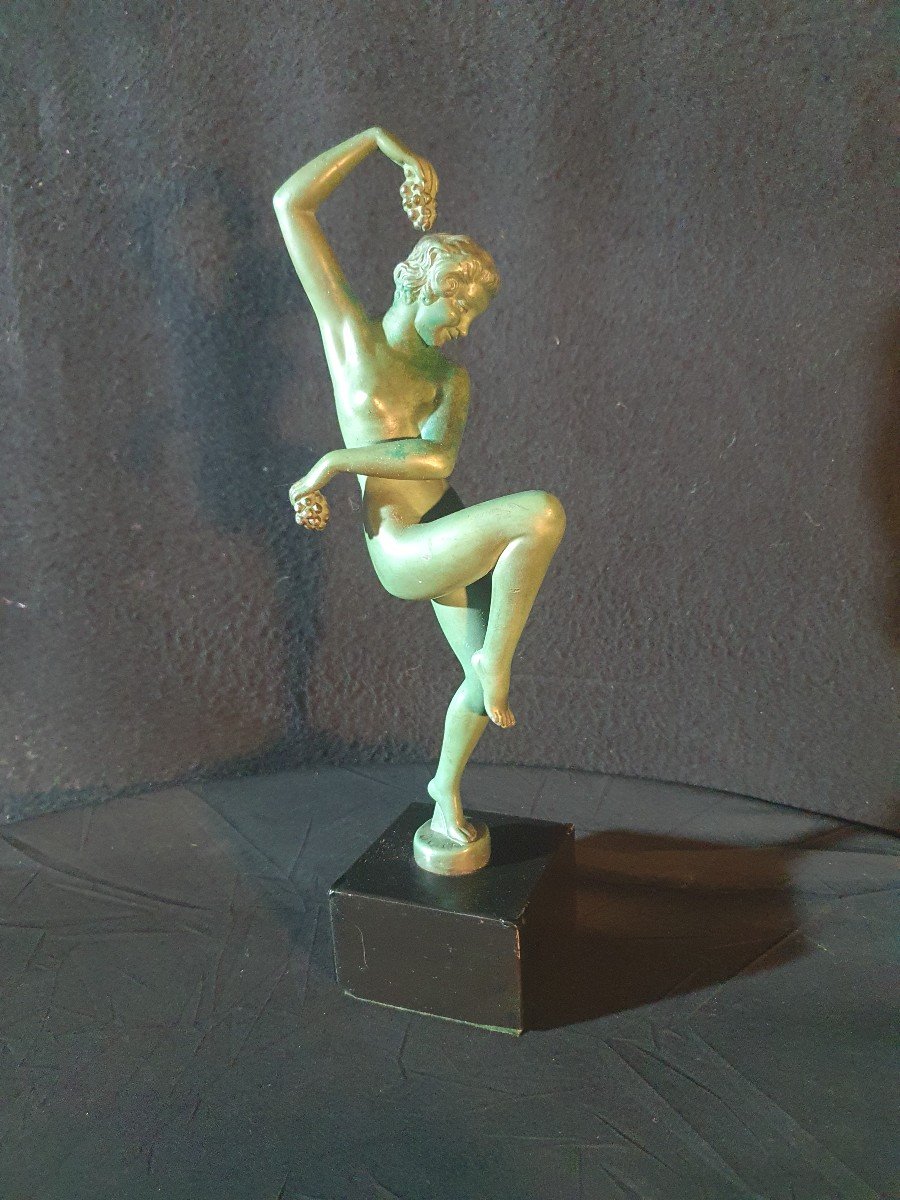 Sculpture Art Déco Danseuse Denis Marcel Bouraine Max Le Verrier 
