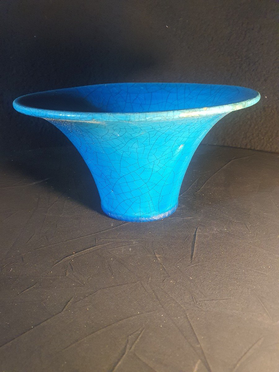 Coupe Vase Céramique Art Déco Edmond Lachenal.-photo-2