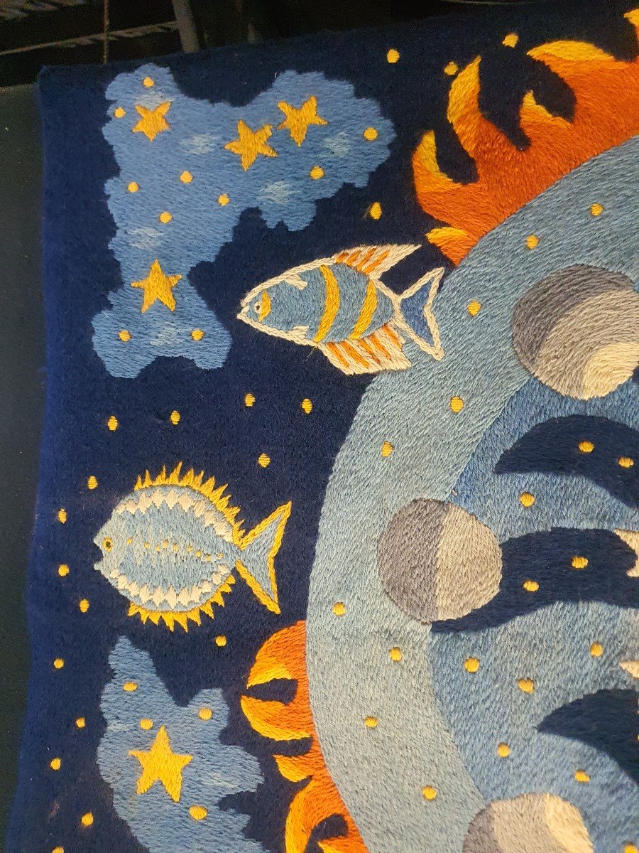 Picart Le Doux School Tapestry, Lurçat, 1950s.-photo-4