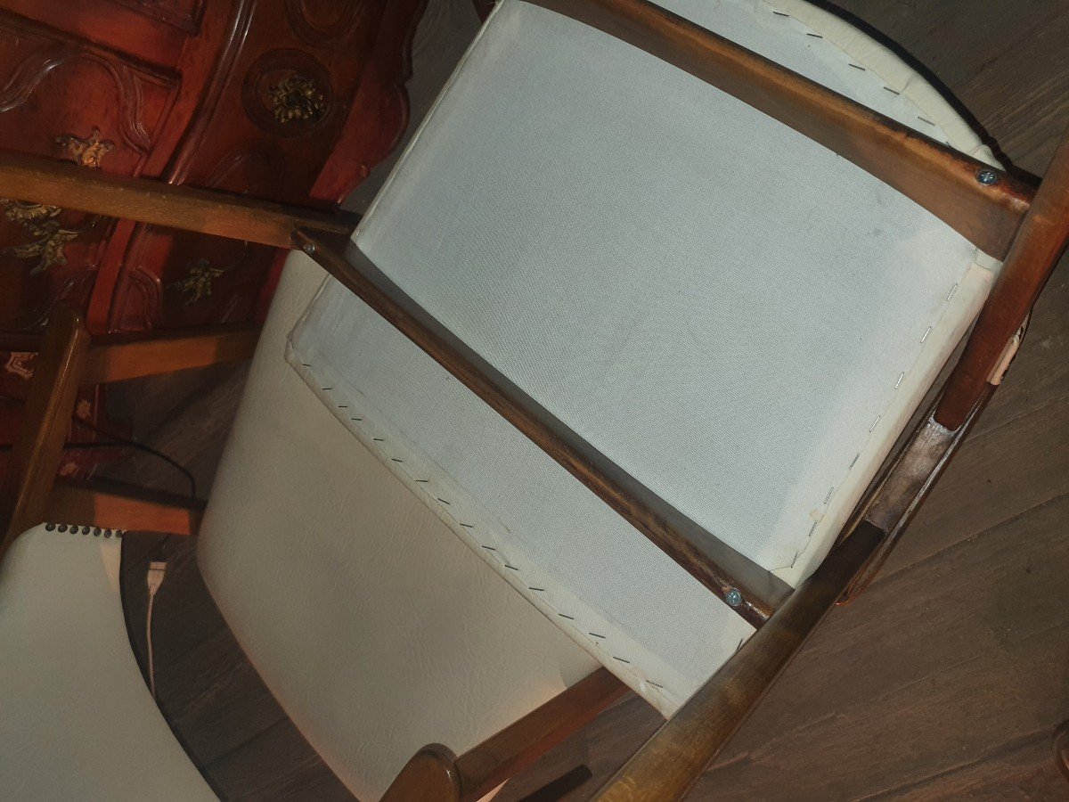 Paire De Fauteuils Vintage Skandinave Danois Années 50.-photo-3