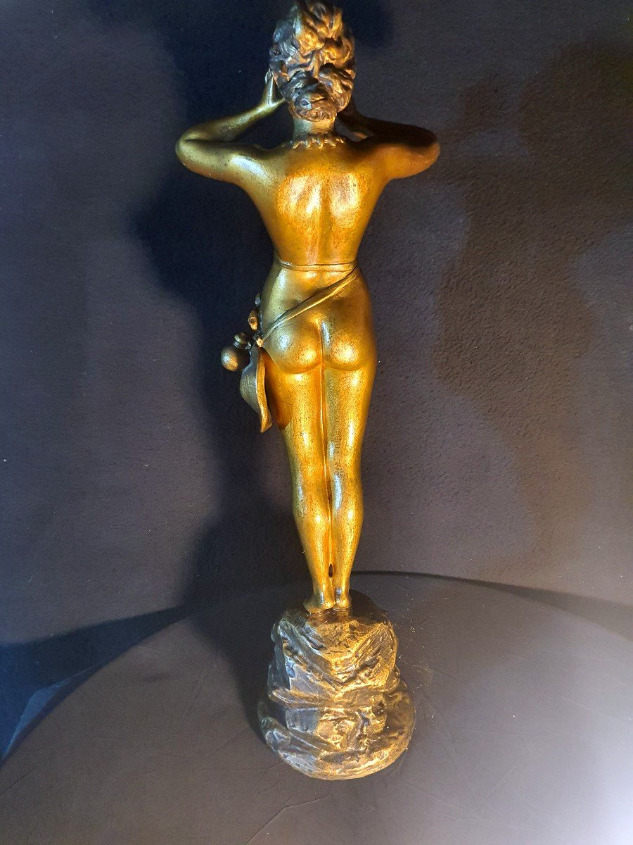 Female Bronze Sculpture Ho Hé, Grevin And Beer.-photo-6