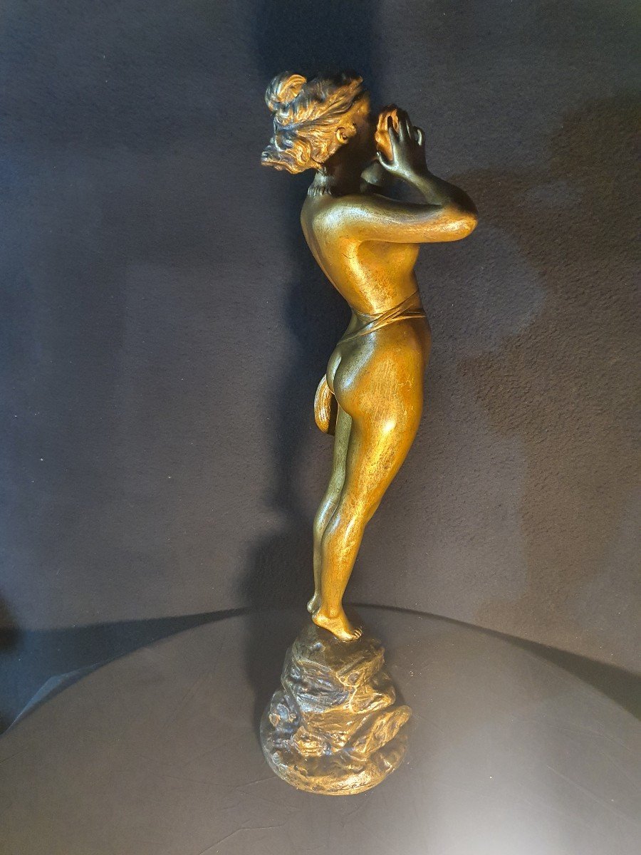 Female Bronze Sculpture Ho Hé, Grevin And Beer.-photo-7