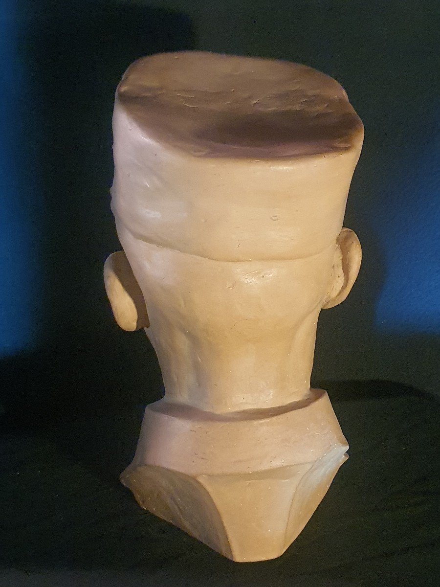 Art Deco Military Bust Sculpture, Foreign Legion. -photo-3