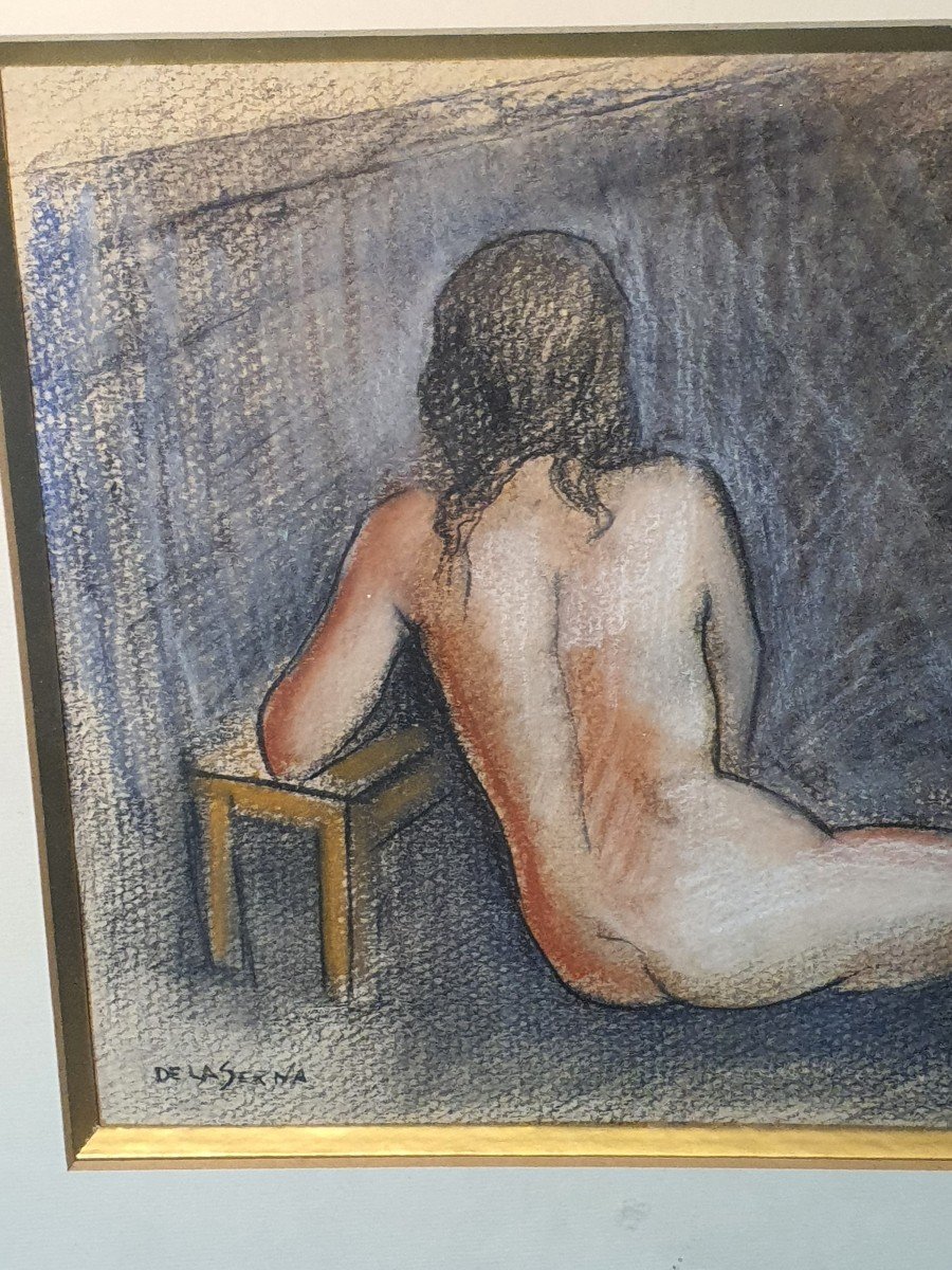 Tableau Pastel Nu Ismael De La Serna. -photo-4