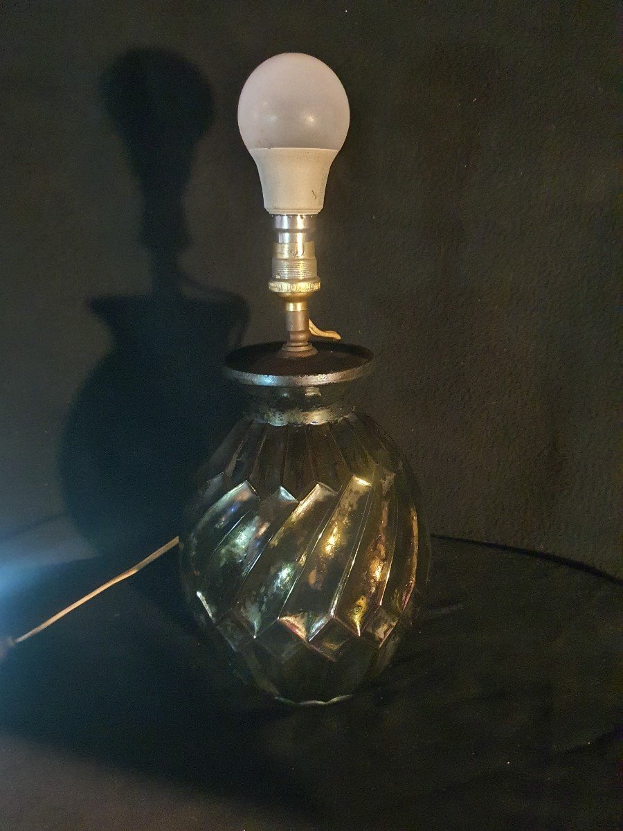 Vase Lampe Art Déco Esprit Sabino  Lalique. -photo-2