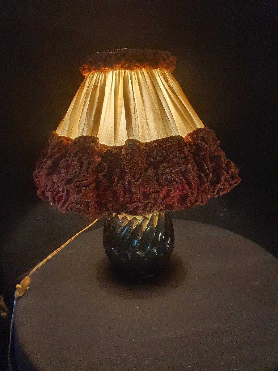 Vase Lampe Art Déco Esprit Sabino  Lalique. -photo-1