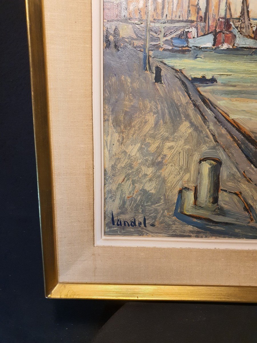 Marine Painting Port Breton, Landel.-photo-4