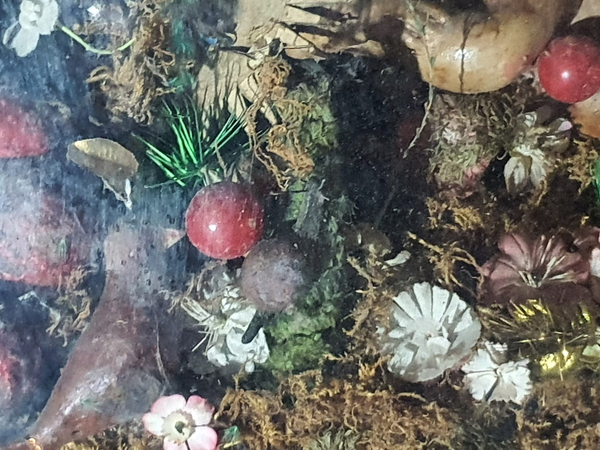 18th Century Diorama, Baby Jesus Angels Wax, Southern France, Italy. -photo-4