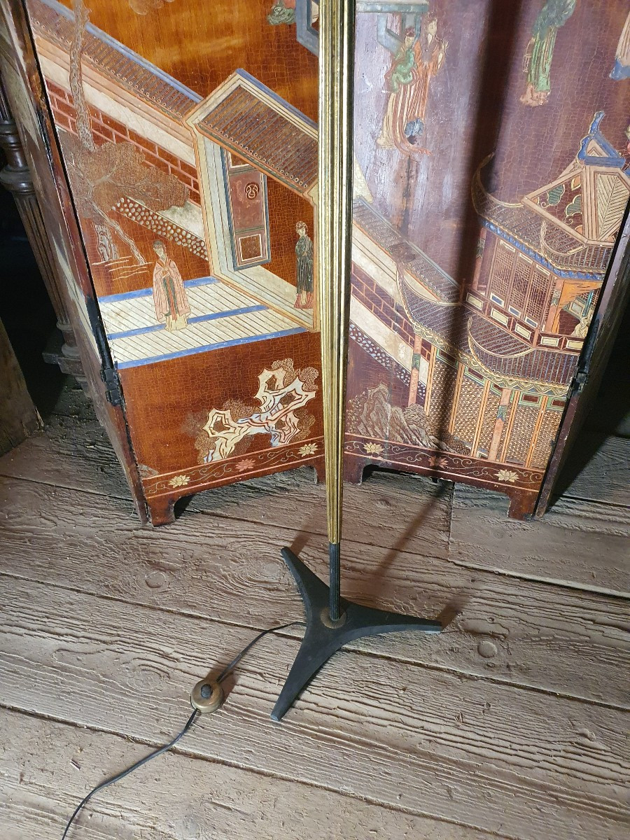 Lampadaire Vintage Tête Cheval Style Maison Jansen.-photo-1
