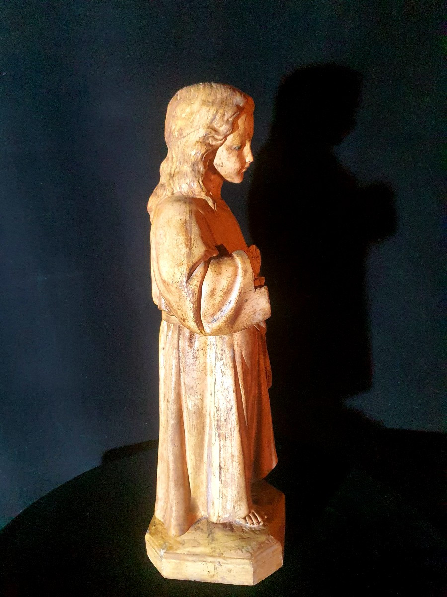 16th Century Spirit Angel Sculpture. -photo-3