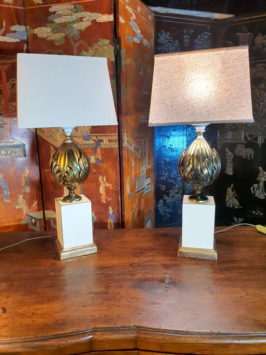 Pair Of Lamps, Le Dauphin House. -photo-2