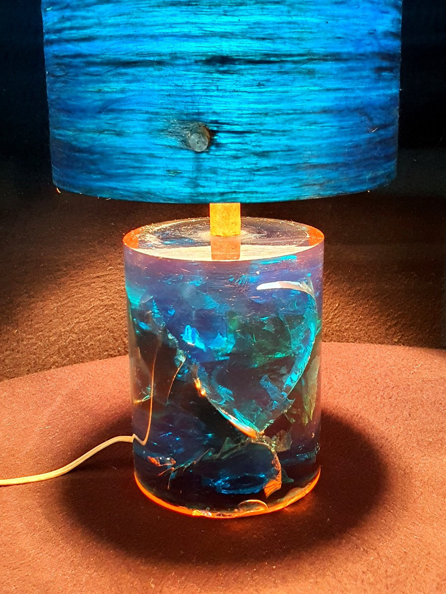 Pierre Giraudon Fractal Resin Lamp.-photo-3