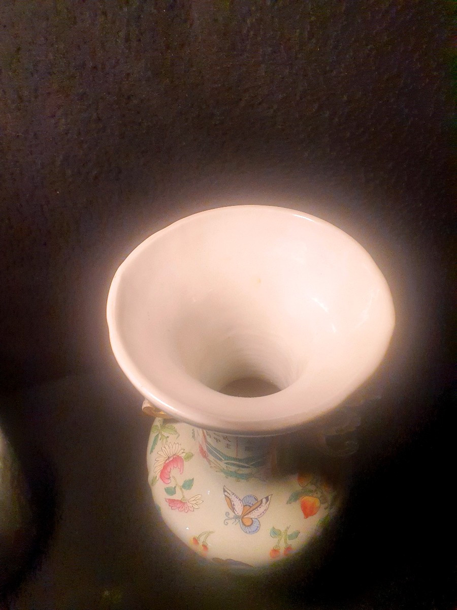 Paire De Vases Chine Famille Rose ,dynastie King.-photo-6