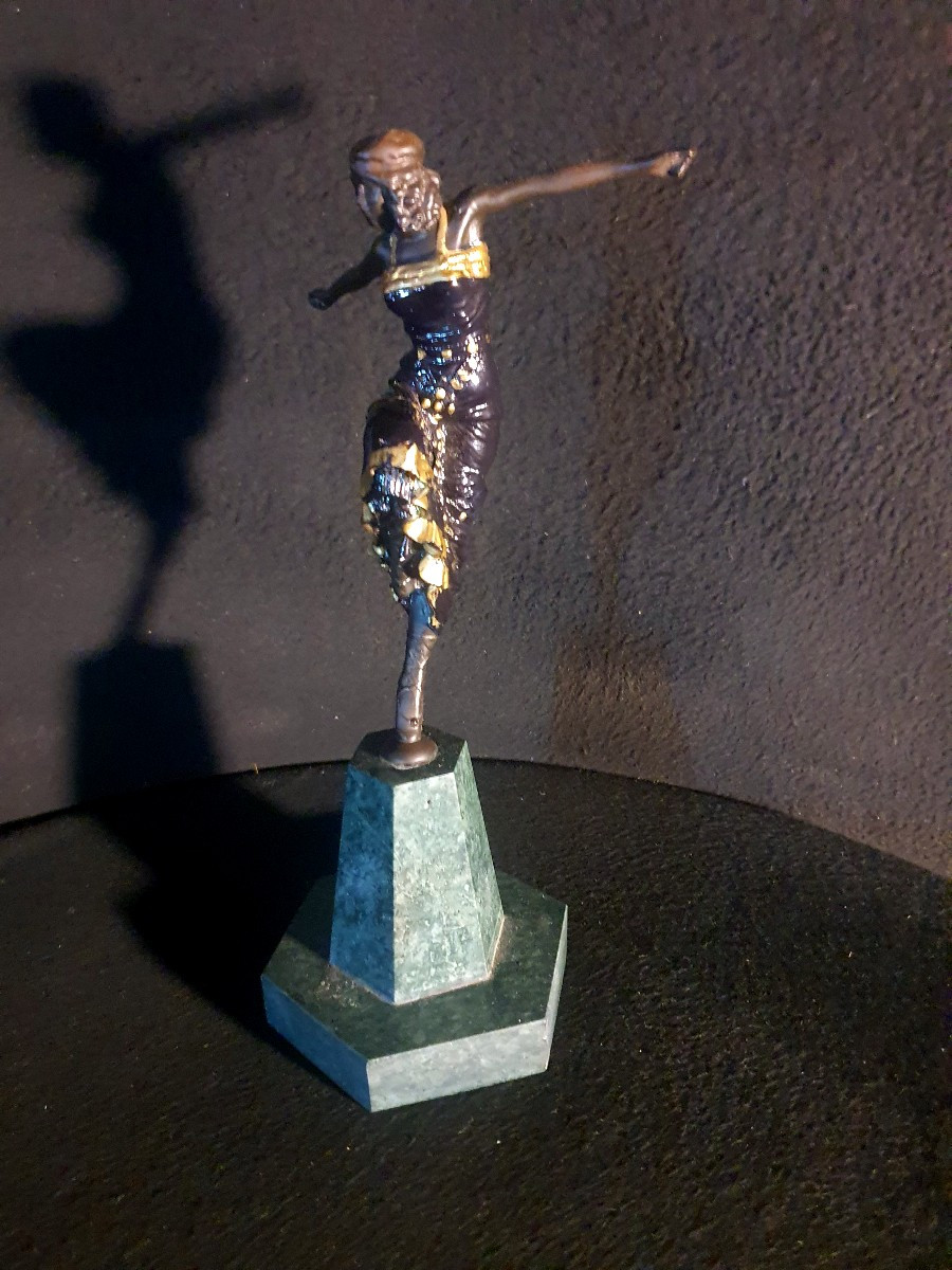 Bronze Sculpture Of A Russian Or Oriental Dancer, Paul Philippe.-photo-2