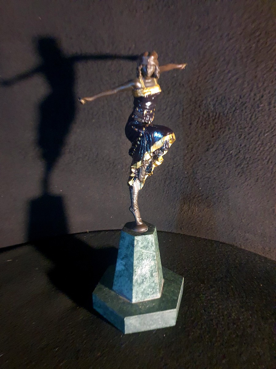 Bronze Sculpture Of A Russian Or Oriental Dancer, Paul Philippe.-photo-4