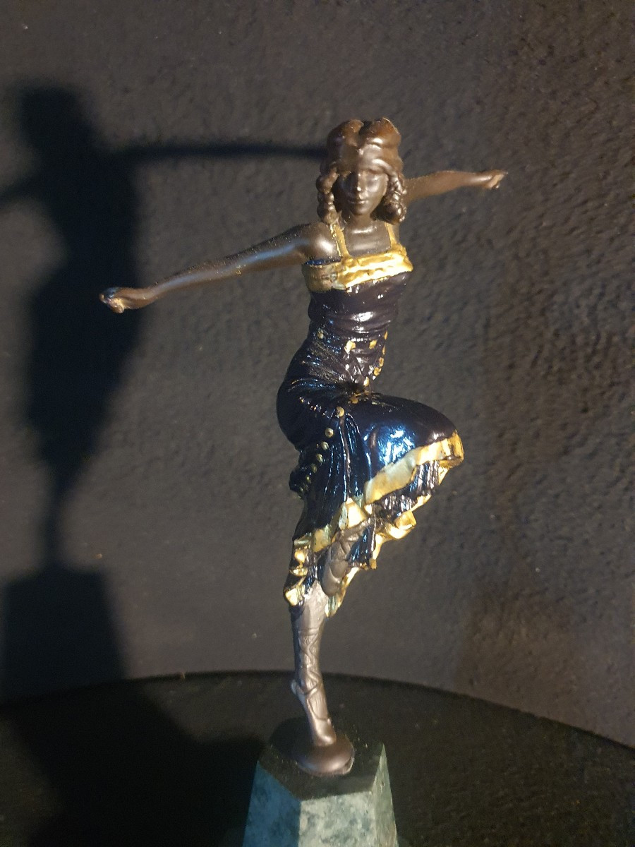 Bronze Sculpture Of A Russian Or Oriental Dancer, Paul Philippe.-photo-1