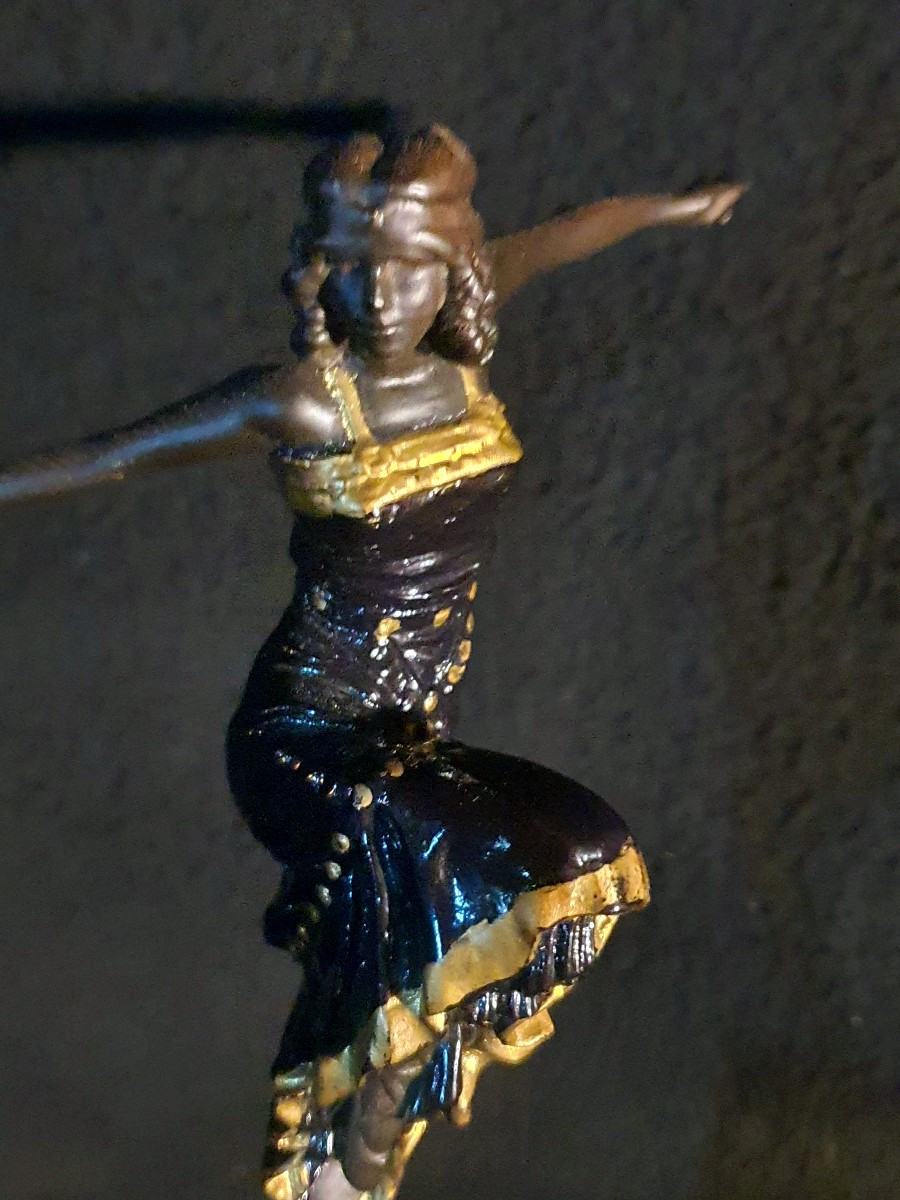 Bronze Sculpture Of A Russian Or Oriental Dancer, Paul Philippe.-photo-2