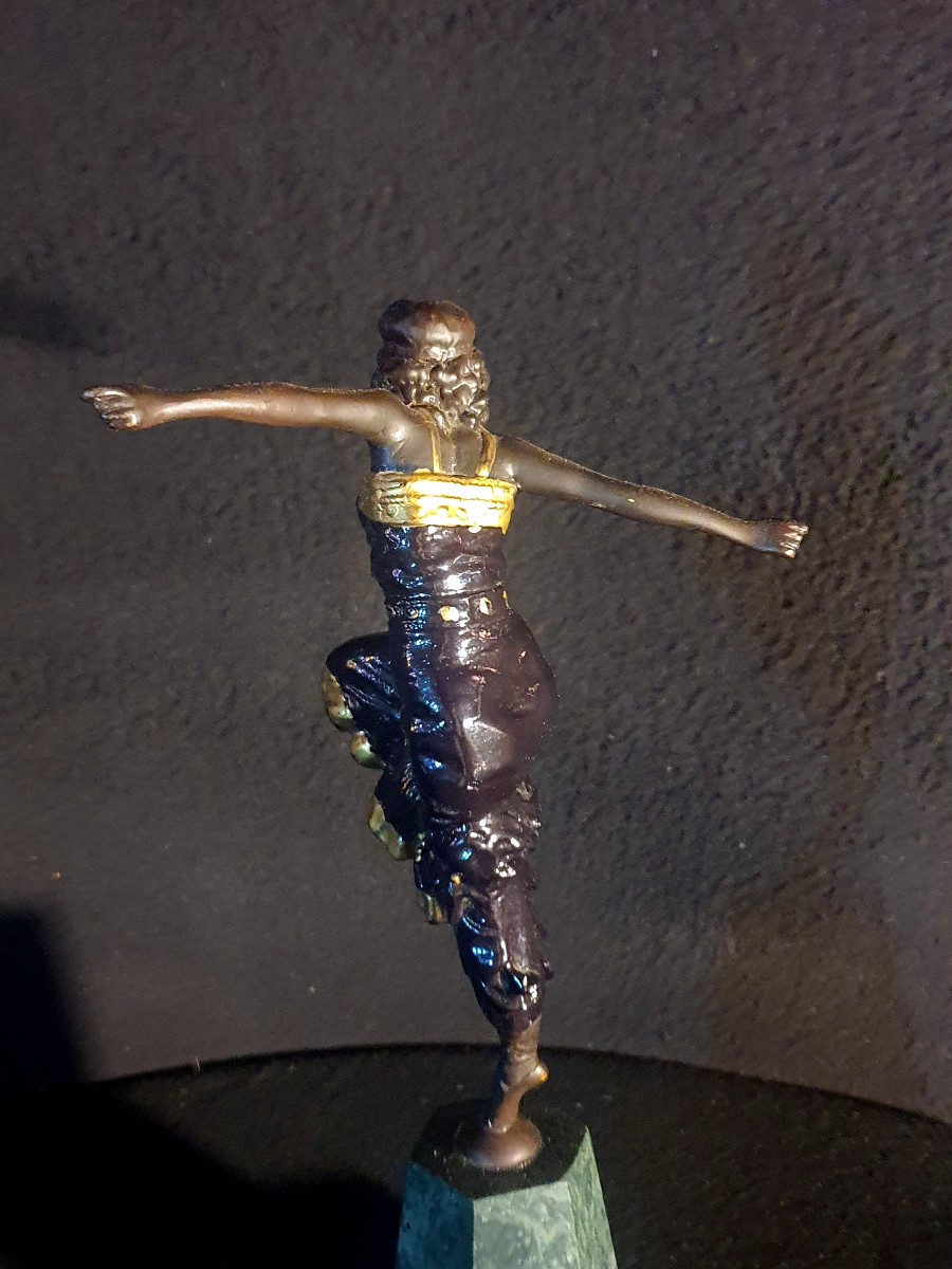 Bronze Sculpture Of A Russian Or Oriental Dancer, Paul Philippe.-photo-4