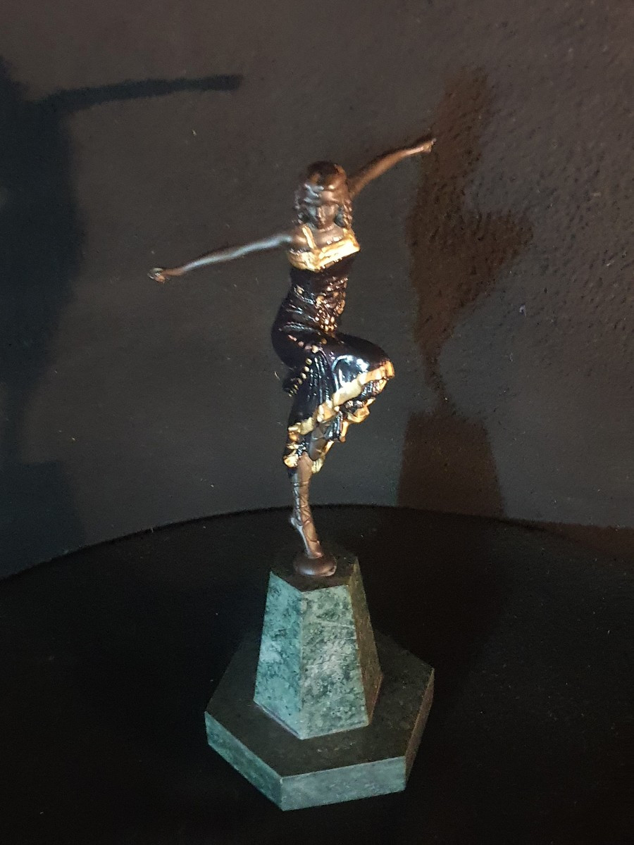 Bronze Sculpture Of A Russian Or Oriental Dancer, Paul Philippe.-photo-8