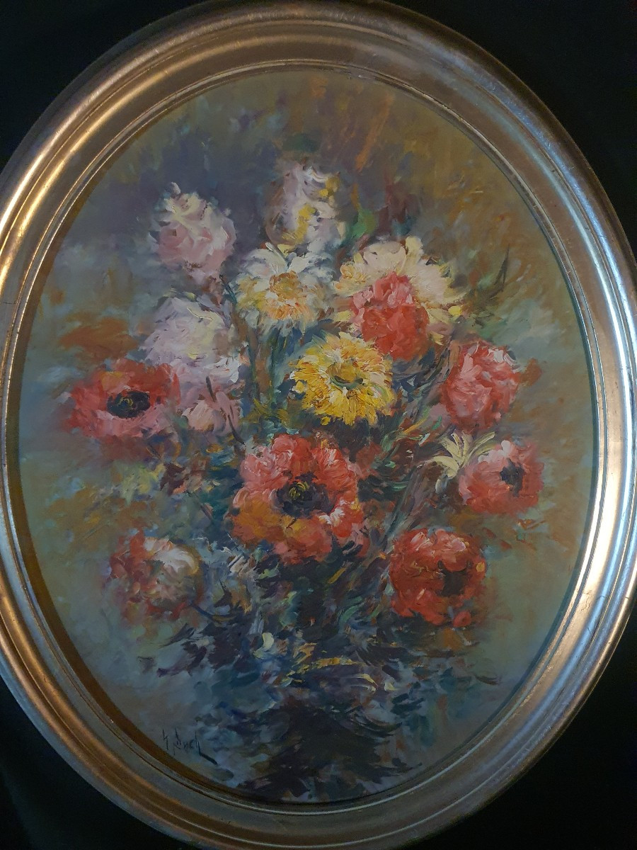 Paires de tableaux, bouquets de fleurs, Josep Buch.-photo-6