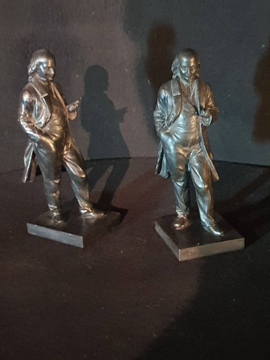 Pair Of Bronze Bookends, By Béranger -photo-2