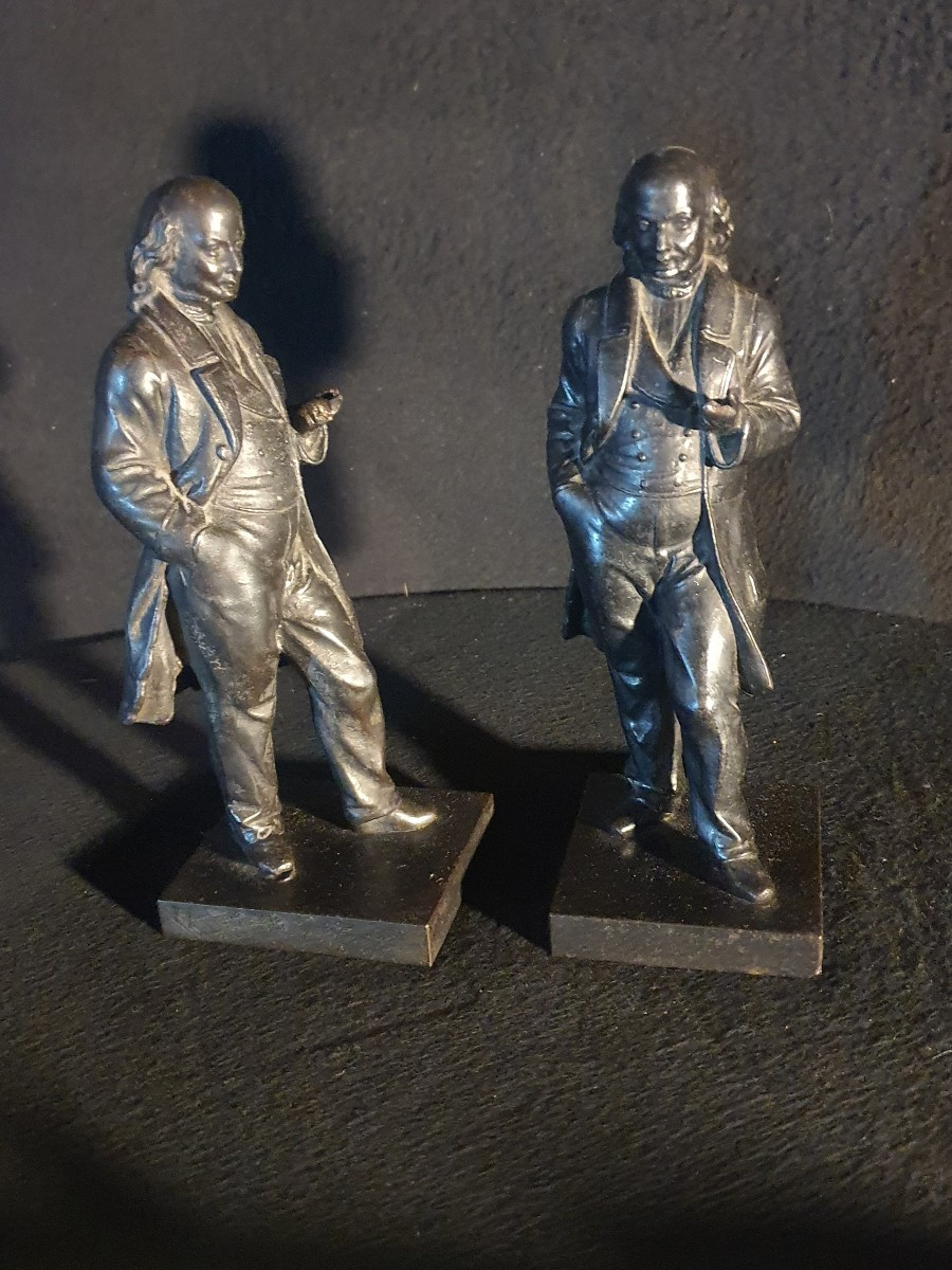 Pair Of Bronze Bookends, By Béranger 