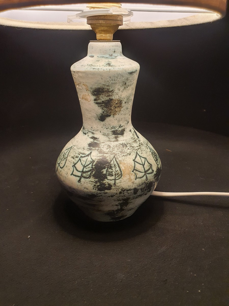 Lampe céramique Jacques Blin.-photo-1