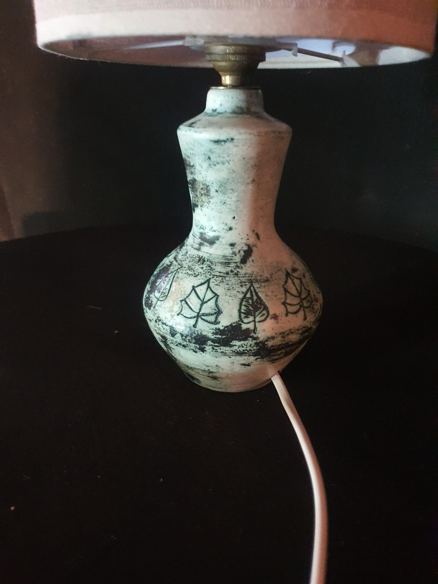 Lampe céramique Jacques Blin.-photo-2