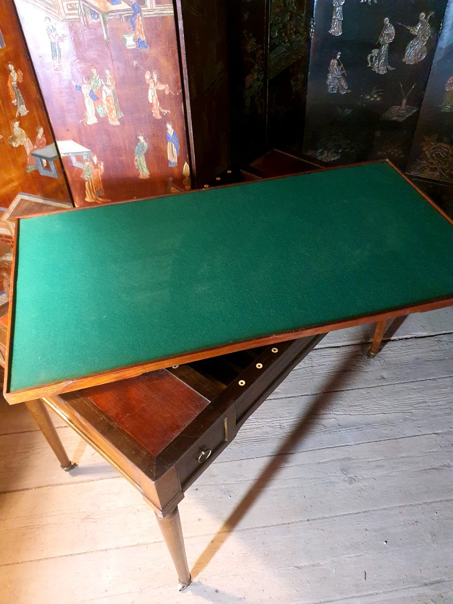 Table à jeux, bureau, tric trac.-photo-1