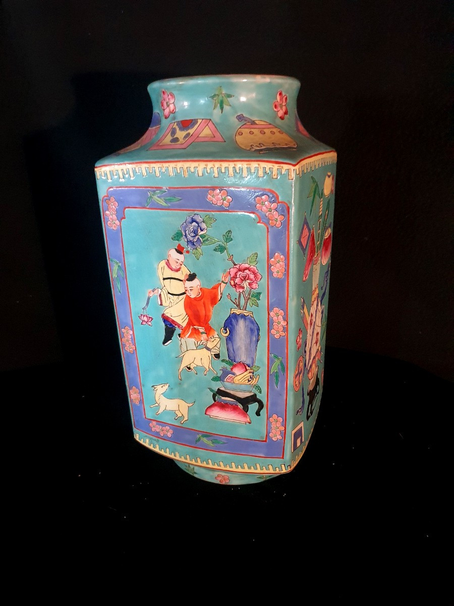 Vase Chine dynastie Qing .-photo-2