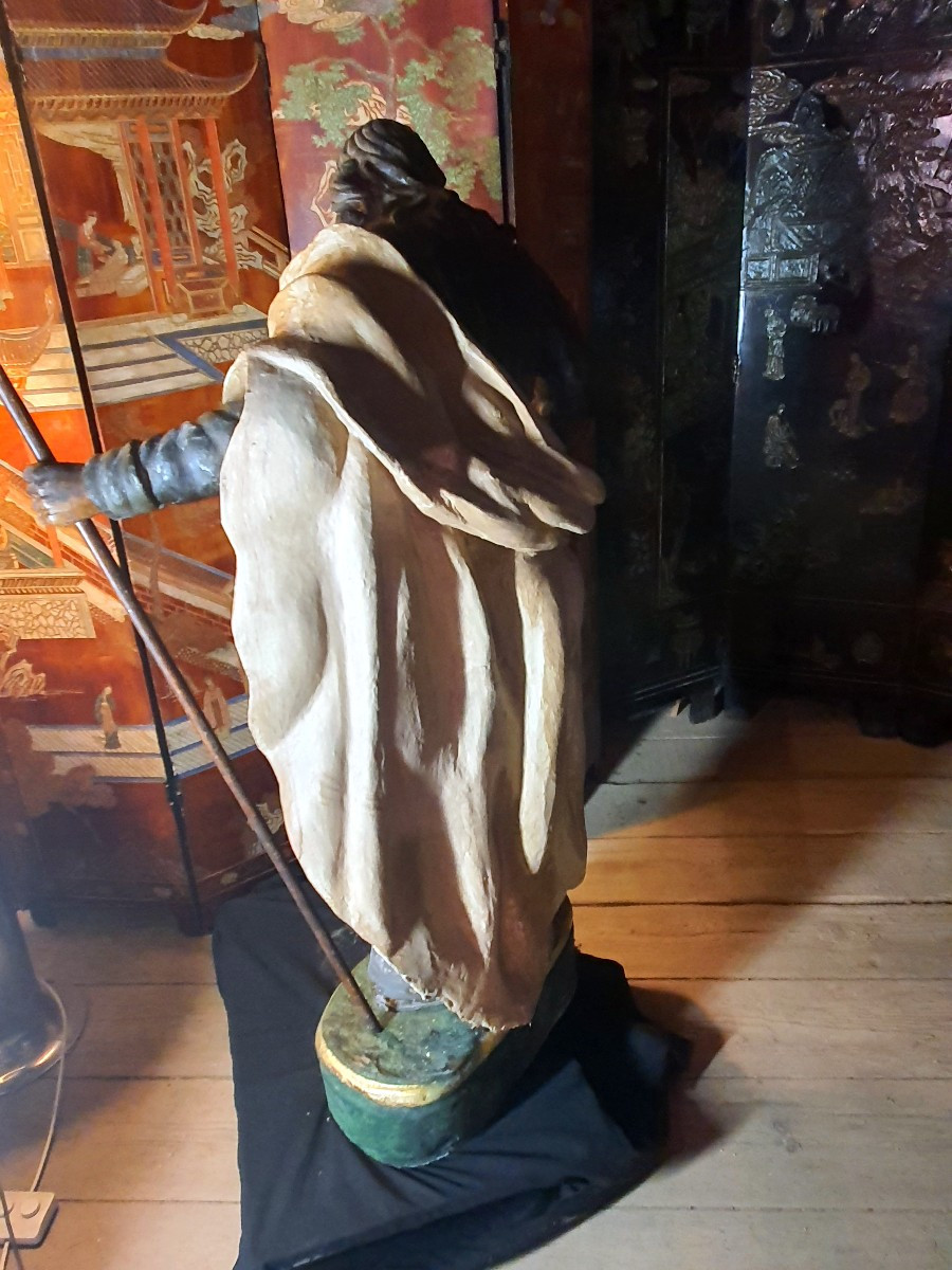 18th Century Wooden Sculpture, Saint John -photo-2